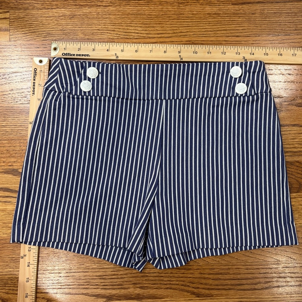 Versona Mariner Striped High Waist Shorts (8)
